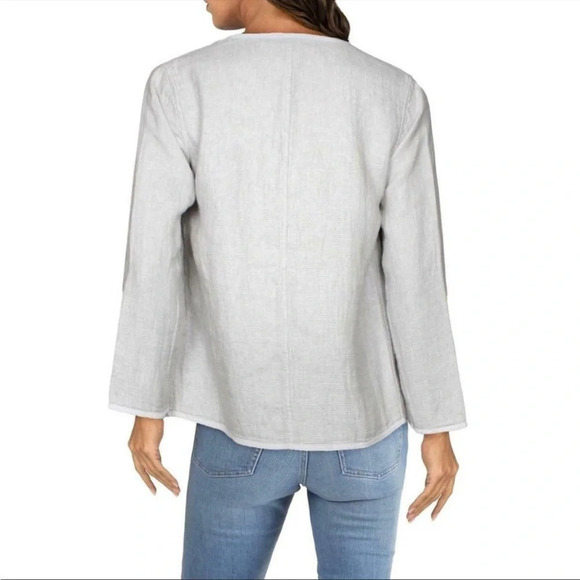 Eileen Fisher Organic Linen Reversible Jacket Size S - Picture 3 of 7